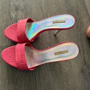 Michael Antonio Pink Textured Heels